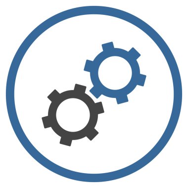 dişliler düz vektör simgesi