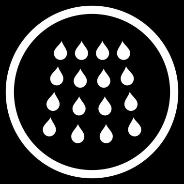 Damla düz vektör simgesi