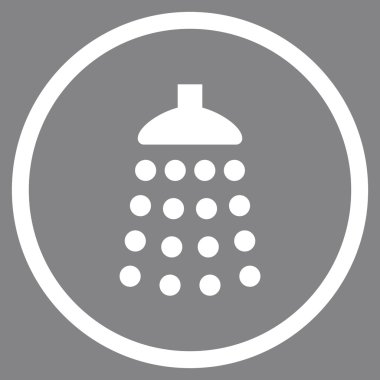 Duş düz vektör simgesi