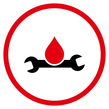 Sıhhi tesisat düz vektör simgesi