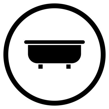 Küvet Düz Vektör Simgesi