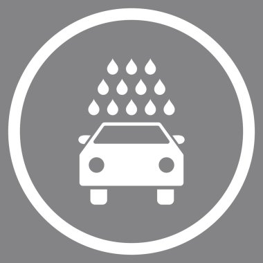 Araba Yıkama Düz Vektör Simgesi