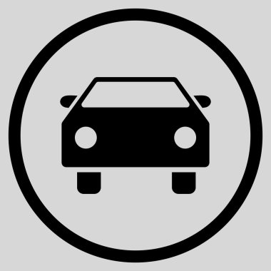 Otomobil Düz Vektör Simgesi