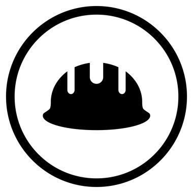 Oluşturucu işçisi düz vektör simgesi