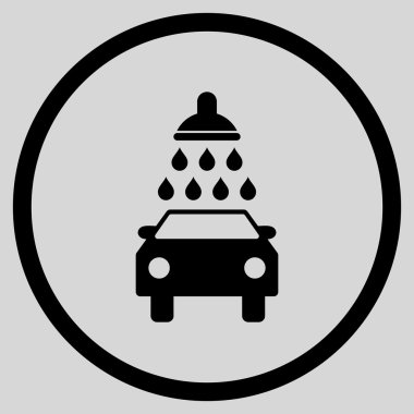 Araba Yıkama Düz Vektör Simgesi