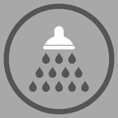 Duş düz vektör simgesi