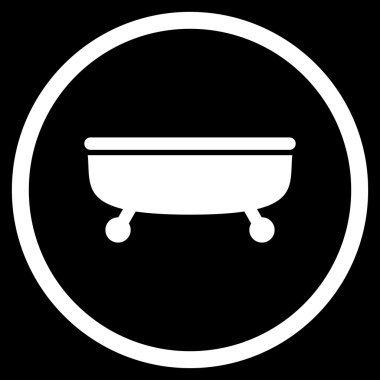 Küvet Düz Vektör Simgesi