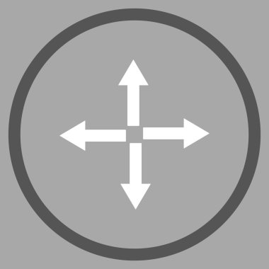 Oklar düz vektör simgesini genişletin