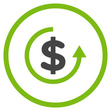 Düz vektör simge iade