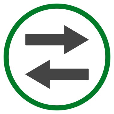 Yatay Çevir okları vektör simge düz