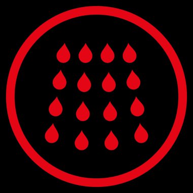 Damla düz vektör simgesi