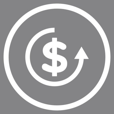 Düz vektör simge iade