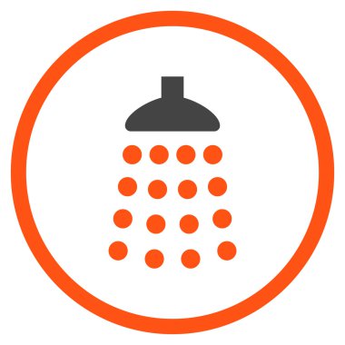 Duş düz vektör simgesi