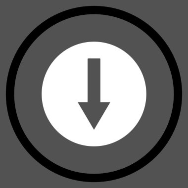 Yuvarlak ok düz vektör simgesi