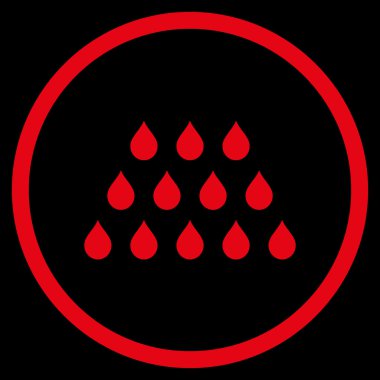 Damla düz vektör simgesi