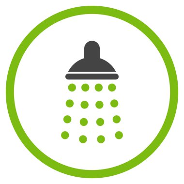 Duş düz vektör simgesi