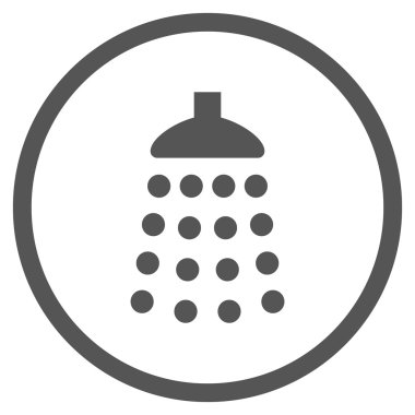 Duş düz vektör simgesi