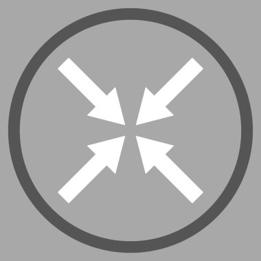 Merkezi oklar düz vektör simgesi