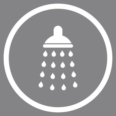 Duş düz vektör simgesi