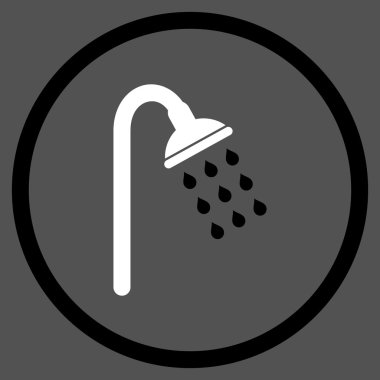 Duş düz vektör simgesi