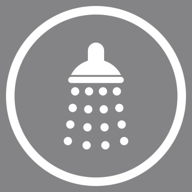 Duş düz vektör simgesi