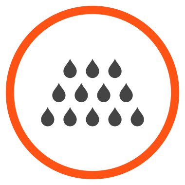 Damla düz vektör simgesi