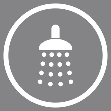Duş düz vektör simgesi