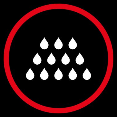 Damla düz vektör simgesi