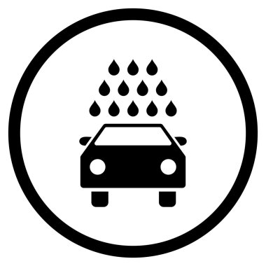 Araba Yıkama Düz Vektör Simgesi