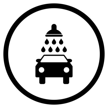 Araba Yıkama Düz Vektör Simgesi