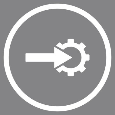 COG Tümleştirme düz vektör simgesi