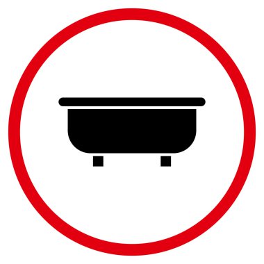 Küvet Düz Vektör Simgesi