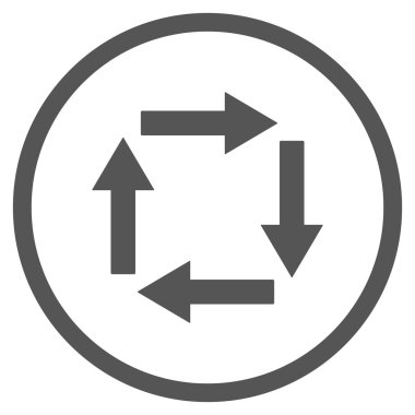 Dolaşım oklar düz vektör simgesi