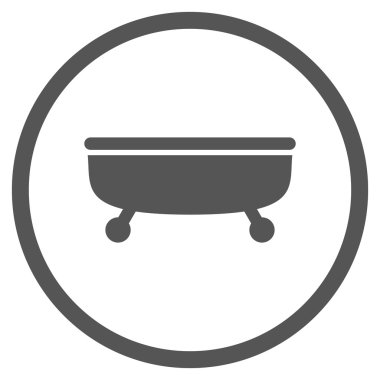 Küvet Düz Vektör Simgesi