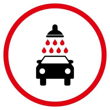 Araba Yıkama Düz Vektör Simgesi