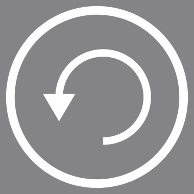 Saatin tersi yönde düz vektör simge döndürmek