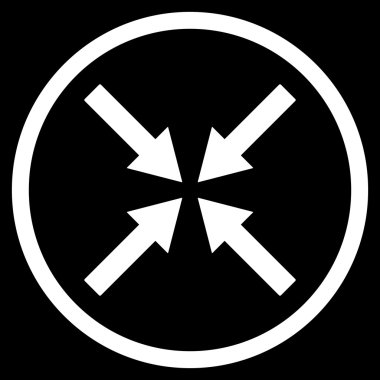 Merkezi oklar düz vektör simgesi