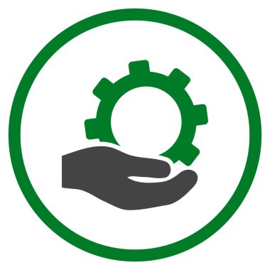 Hizmet düz vektör simgesi