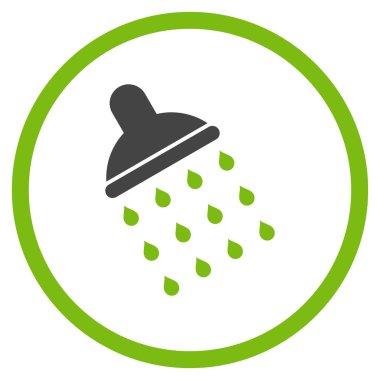 Duş düz vektör simgesi