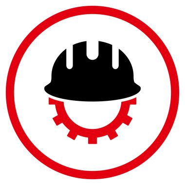 Geliştirme işçisi düz vektör simgesi