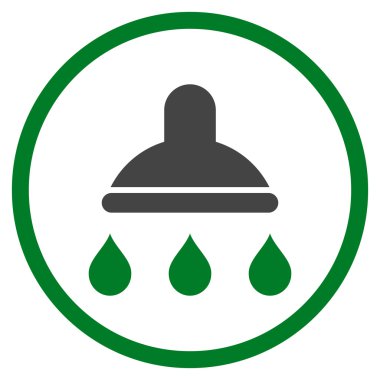 Duş düz vektör simgesi