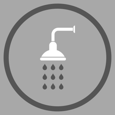 Duş düz vektör simgesi