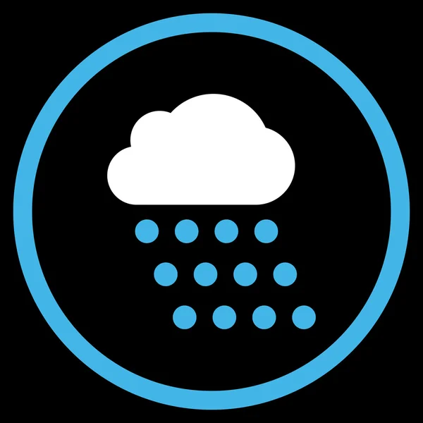 Regen Wolke flache Vektor Symbol — Stockvektor