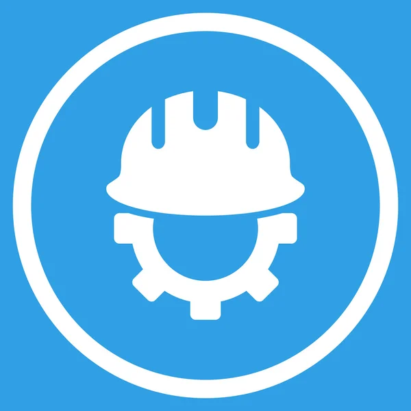 Desarrollo Hardhat Flat Vector Icon — Vector de stock