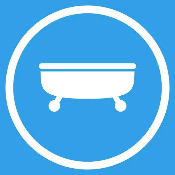 Bathtub Flat Vector Icon — Stock Vector