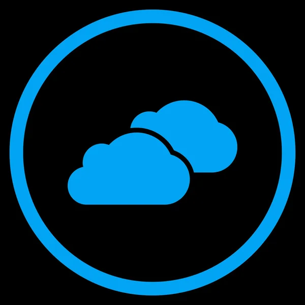 Wolken flache Vektor-Symbol — Stockvektor