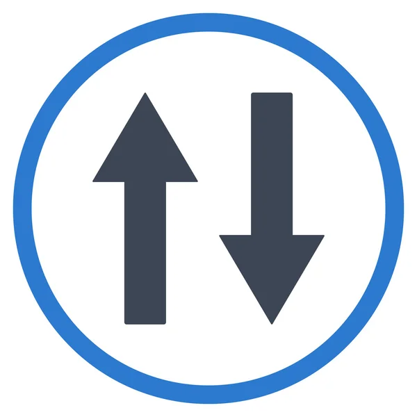 Lodräta Flip pilar platta vektor Icon — Stock vektor