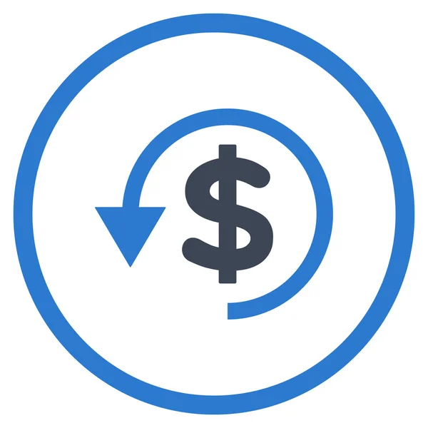 Chargeback Flat Vector Icon — Stockvector