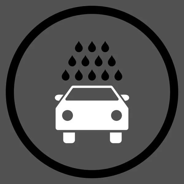 Car Wash Flat Vector Icon — Stock Vector