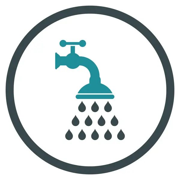 Shower Tap Flat Vector Icon — Stock Vector